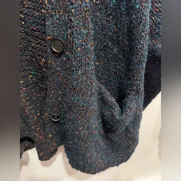 Wilfred Aritzia wool silk oversized marled speckled cardigan sweater hipster USM - Picture 3 of 6